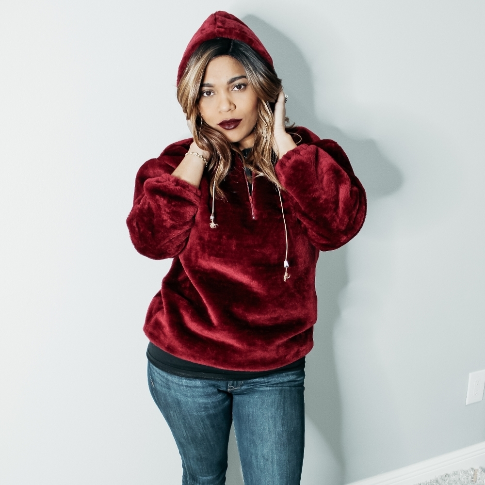 Warm and Cozy Sweater - Wine